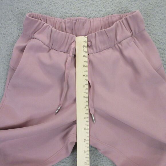 Lululemon Womens On The Fly Pant‎ *Woven 27" size 2 Pink Drawstring W5BPMS - Picture 6 of 8